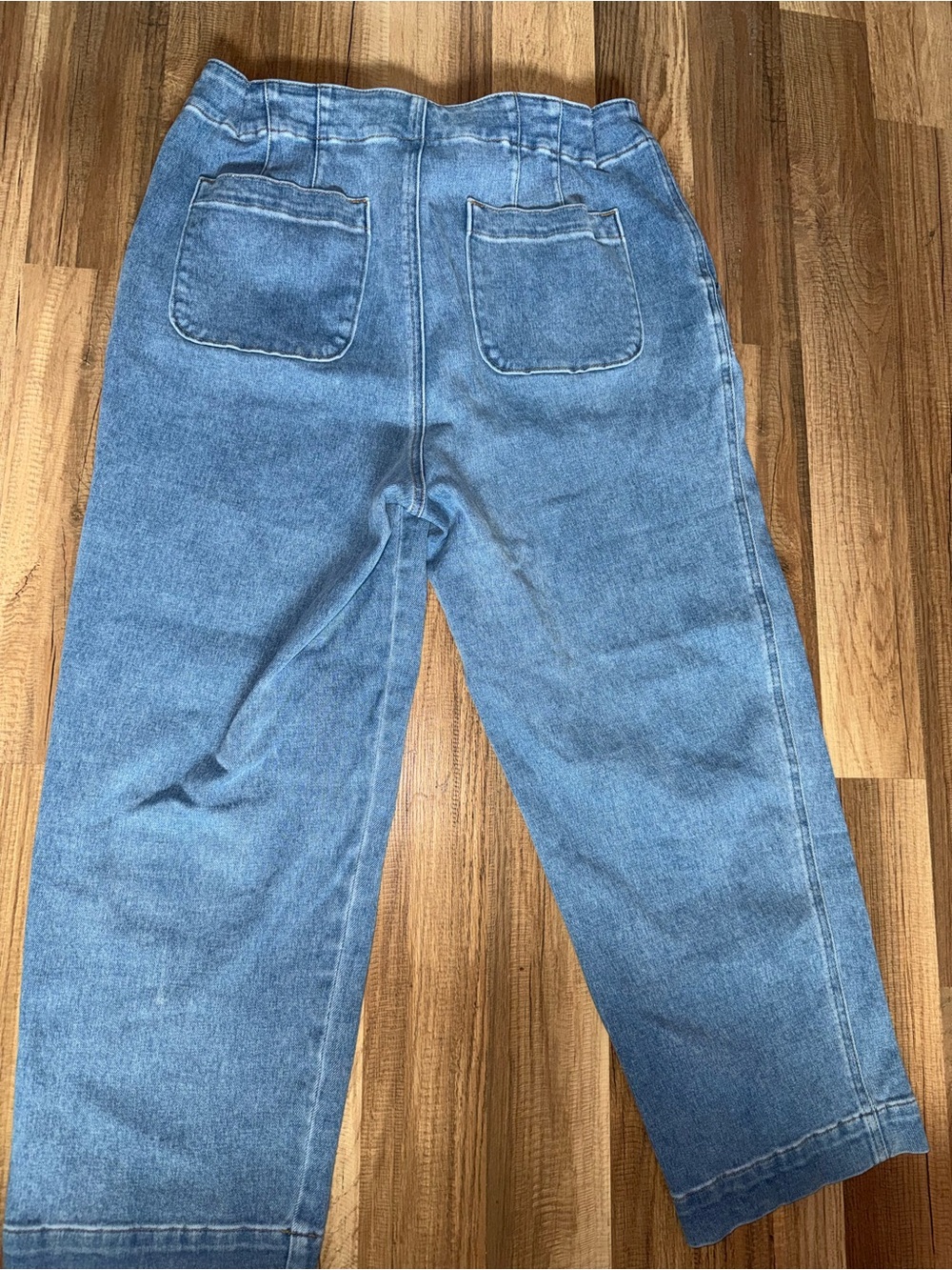 Talbots High-Waist Sailor Button Denim Jeans - Light Blue - Picture 9 of 9